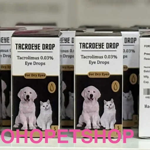 Tacrolimus ยาหยอดตารักษาตาแห้ง สุนัข แมว ของแท้ (Best Price) 5 Tacrolimus Eye Drop