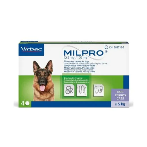 Milpro สุนัข ป้องกันหนอนหัวใจ พยาธิตัวตืด ตัวแบน ตัวกลม 4 Milpro สุนัข ป้องกันหนอนหัวใจ พยาธิตัวตืด ตัวแบน ตัวกลม Image 3